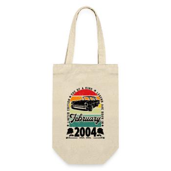 Anniversaire février 2004, Vintage février 2004. - Sac à bouteille - nature - Devant