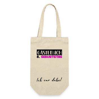 8e anniversaire cadeau filles livre d’or femmes - Sac à bouteille - nature - Devant