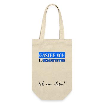 Livre d’or Décoration Hommes Garçons 1er Anniversaire T-shirt - Sac à bouteille - nature - Devant