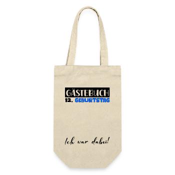 12ème anniversaire Cadeau Garçons Livre d’or Hommes - Sac à bouteille - nature - Devant