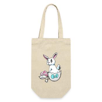 Pâques lapin coquille d’oeuf oeufs oeufs de Pâques oeufs d’enfant oeuf - Sac à bouteille - nature - Devant