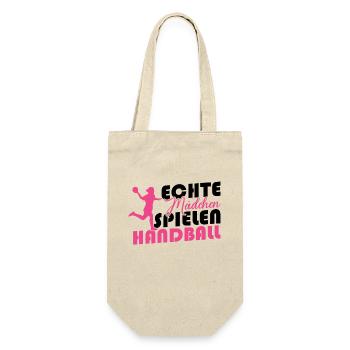 De vraies filles jouant au handball - Sac à bouteille - nature - Devant