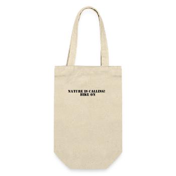 Hiking - Nature is Calling, Hike On - Gift Bag for Bottles - nature - Front