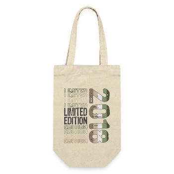 Limited Edition Since 2018 Birthday Vintage 2018 - Gift Bag for Bottles - nature - Front
