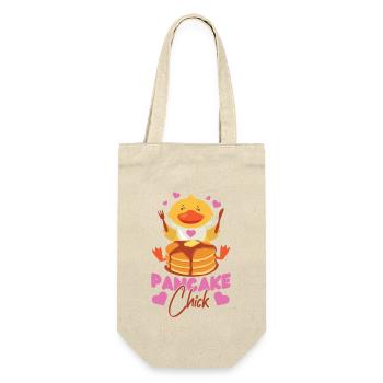 Pancake Lover Kids Chicken Girl - Geschenkbeutel für Flaschen - Natur - Vorne