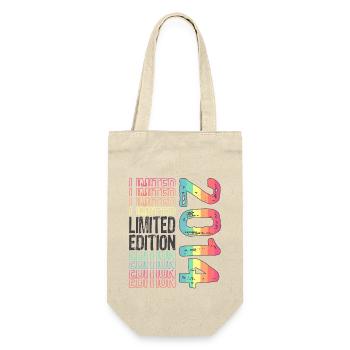 Limited Edition Since 2014 Birthday Vintage 2014 - Gift Bag for Bottles - nature - Front