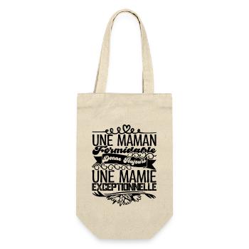 Grand-Mère Cadeau- Une Mamie Exceptionnelle. - Sac à bouteille - nature - Devant