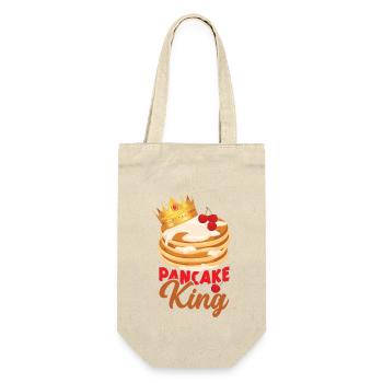 Pancake Lover Kids King Pancake - Geschenkbeutel für Flaschen - Natur - Vorne