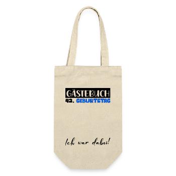 Livre d'or pour homme, cadeau d'anniversaire 42e, décoration pour homme - Sac à bouteille - nature - Devant