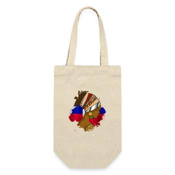Haïti drapeau haïtien femme princesse je cadeau - Sac à bouteille - nature - Devant