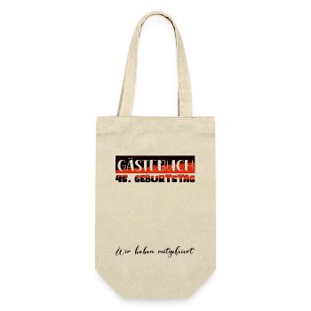45 Birthday Gift Women's Decoration Men's Guestbook - Gift Bag for Bottles - nature - Front