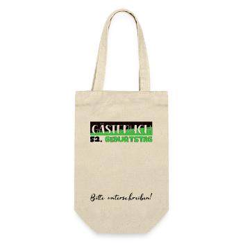 52nd Birthday Gift Women's Decoration Men's Guestbook - Gift Bag for Bottles - nature - Front