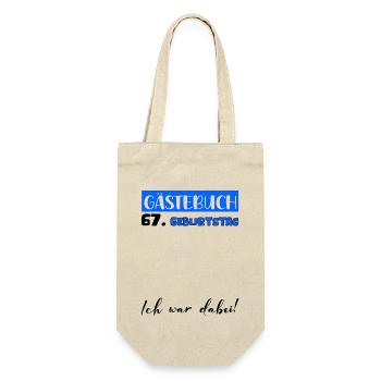 Guestbook Decoration Men Men's 67th Birthday Tshirt - Gift Bag for Bottles - nature - Front
