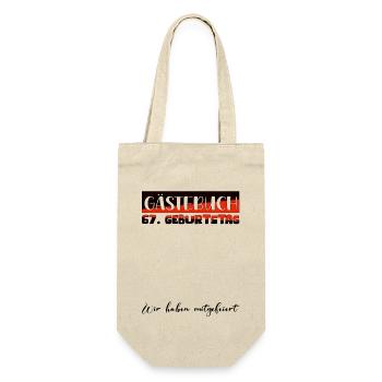 67 Cadeau D’anniversaire Décoration Femme Livre d’Or Homme - Sac à bouteille - nature - Devant
