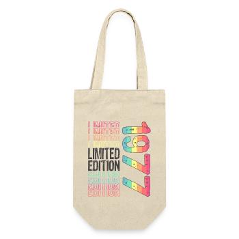 Limited Edition Since 1977 Birthday Vintage 1977 - Gift Bag for Bottles - nature - Front