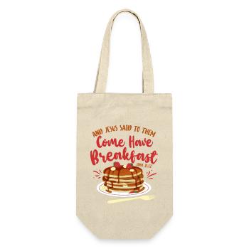 Pancake Lover Kids Bible Quote - Geschenkbeutel für Flaschen - Natur - Vorne