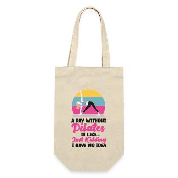 Instructeur de Pilates Professeur Retro A - Sac à bouteille - nature - Devant