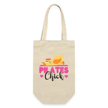 Instructeur de Pilates Professeur de poulet - Sac à bouteille - nature - Devant