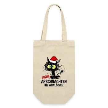 Happy ass nights you wine holes - Gift Bag for Bottles - nature - Front