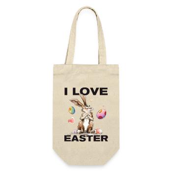 I LOVE Easter! - Gift Bag for Bottles - nature - Front