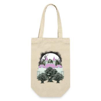 Vintage Castle Castle Fesutung Medieval 80s - Gift Bag for Bottles - nature - Front