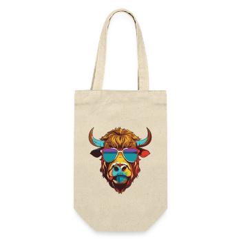 Bull Head Portrait Cool Taurus - Gift Bag for Bottles - nature - Front