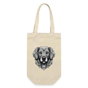 Portrait de chien Golden Retriever - Sac à bouteille - nature - Devant