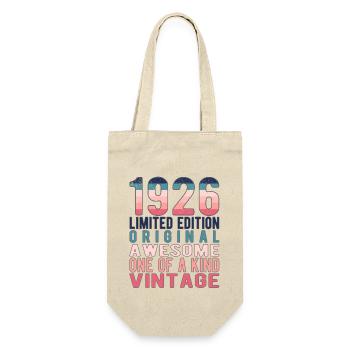 Limited Edition Since 1926 Birthday Vintage 1926 - Gift Bag for Bottles - nature - Front