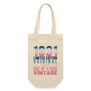 Limited Edition Since 1931 Birthday Vintage 1931 - Gift Bag for Bottles - nature - Front