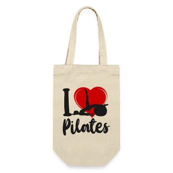 Instructeur de Pilates Enseignant Cœur I - Sac à bouteille - nature - Devant