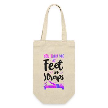 Pilates Instructor Teacher You Had - Geschenkbeutel für Flaschen - Natur - Vorne