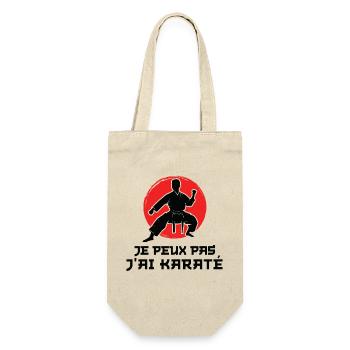 Je Peux pas j'ai karaté karate karateka - Sac à bouteille - nature - Devant