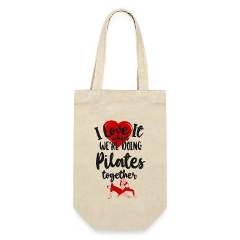 Pilates Instructor Teacher Friends - Gift Bag for Bottles - nature - Front