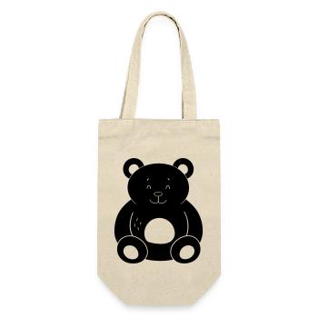 Teddy Bear - Gift Bag for Bottles - nature - Front
