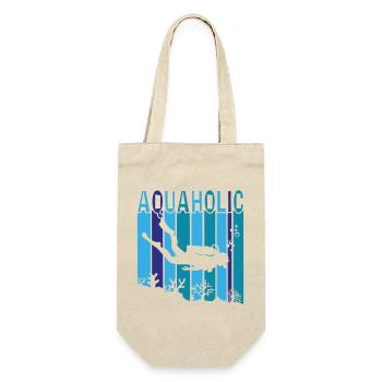 Aquaholic - Geschenkbeutel für Flaschen - Natur - Vorne