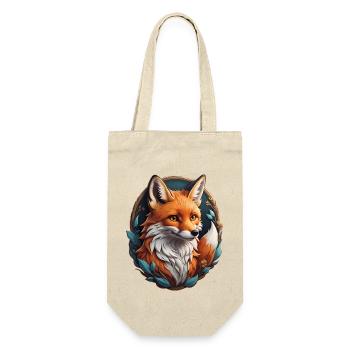 Fuchs - Geschenkbeutel für Flaschen - Natur - Vorne