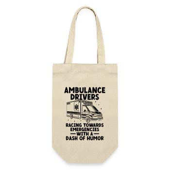 Ambulance Drivers Racing Towards Emergencies EMS D - Gift Bag for Bottles - nature - Front