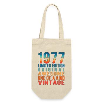 Limited Edition Since 1977 Birthday Vintage 1977 - Gift Bag for Bottles - nature - Front