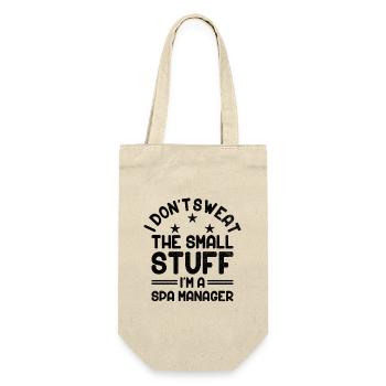 SPA Manager Job Wellness Funny SPA Management Sayi - Gift Bag for Bottles - nature - Front