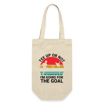 Footgolf Player Foot Golf Playing Footgolfers Foot - Gift Bag for Bottles - nature - Front