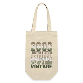 Limited Edition Since 2003 Birthday Vintage 2003 - Gift Bag for Bottles - nature - Front