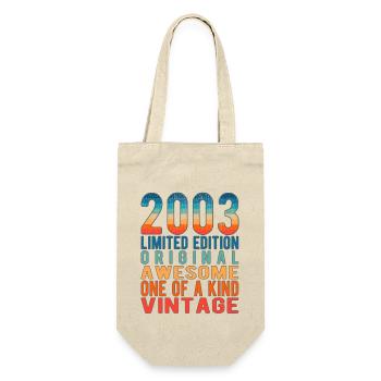 Limited Edition Since 2003 Birthday Vintage 2003 - Gift Bag for Bottles - nature - Front