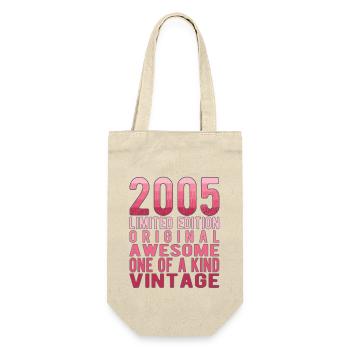 Edition limitée depuis 2005 Anniversaire Millésime 2005 - Sac à bouteille - nature - Devant