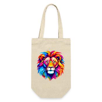 Colorful Lion - Gift Bag for Bottles - nature - Front
