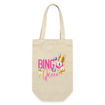 Bingo Player Queen Bingo Queen - Gift Bag for Bottles - nature - Front