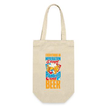 Joueur de bingo bière tout ce qu’il y a dedans - Sac à bouteille - nature - Devant