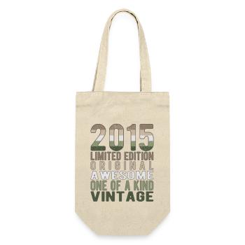 Edition limitée depuis 2015 Anniversaire Millésime 2015 - Sac à bouteille - nature - Devant