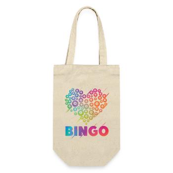 Bingo Player Heart Bingo - Gift Bag for Bottles - nature - Front