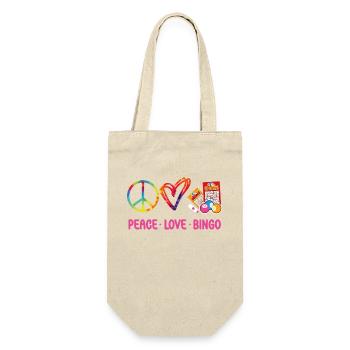 Joueur de bingo Tie Dye Peace Love - Sac à bouteille - nature - Devant