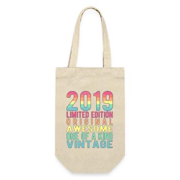 Edition limitée depuis 2019 Anniversaire Millésime 2019 - Sac à bouteille - nature - Devant